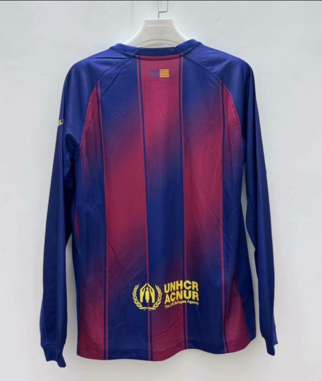 FC Barcelona 25/26  Home Long Sleeve Fan Version