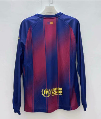 FC Barcelona 25/26  Home Long Sleeve Fan Version