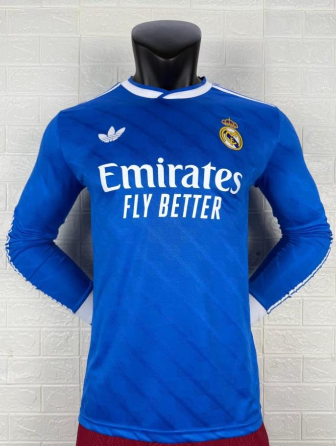 Real Madrid 25/26 Third Kit Long Sleeve Player Version